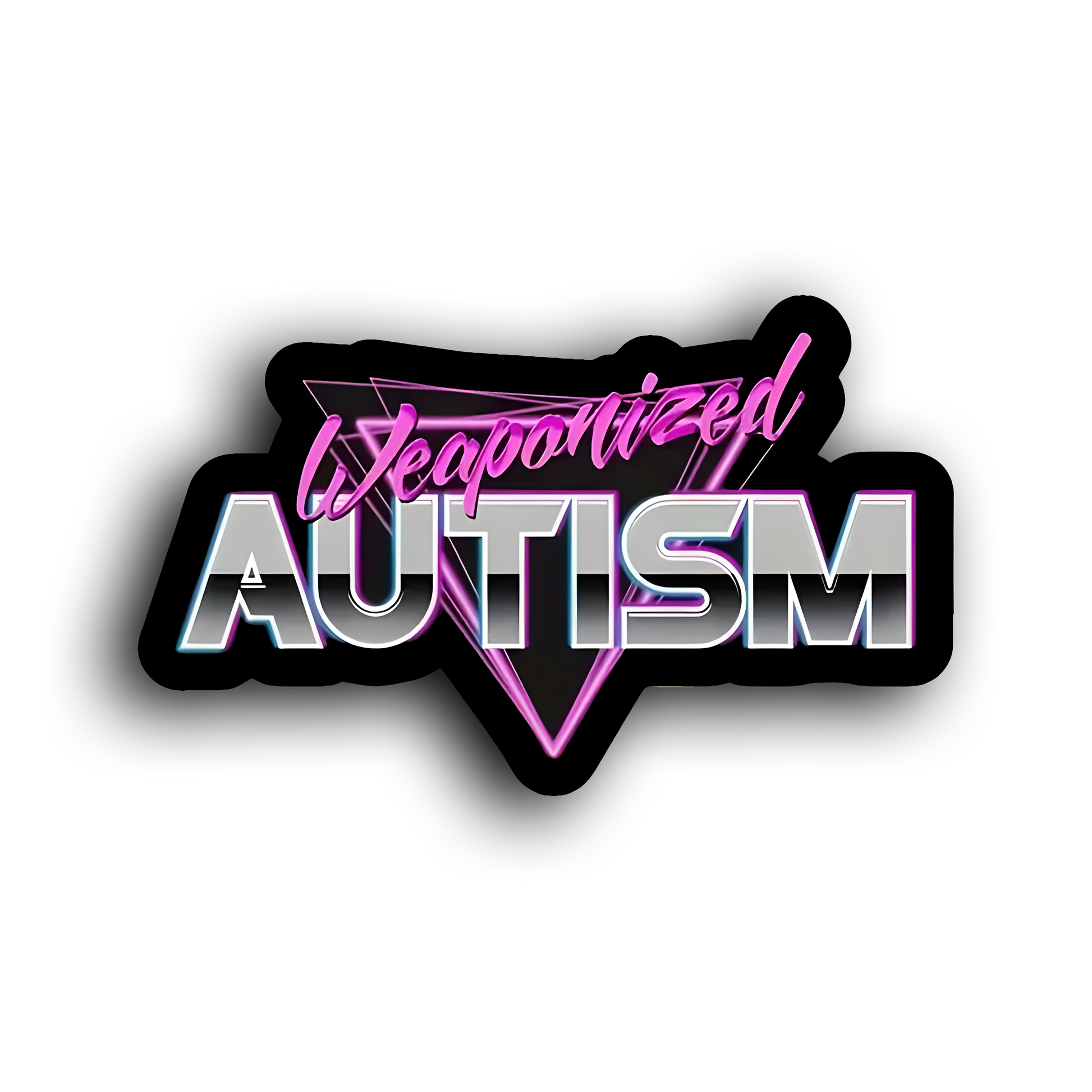2x weaponized autism stickers/vinyl